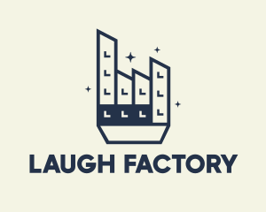 Industrial Factory bilding, logo design