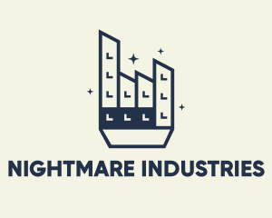 Industrial Factory bilding, logo design