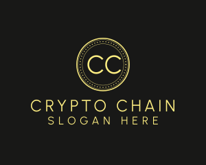 Crypto Coin Currency logo design