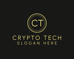 Crypto Coin Currency logo design