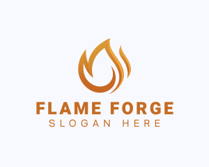 Fire Fuel Flame logo design