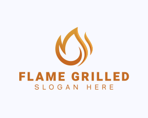 Fire Fuel Flame logo design