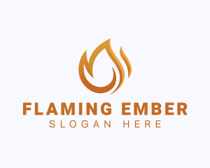 Fire Fuel Flame logo design