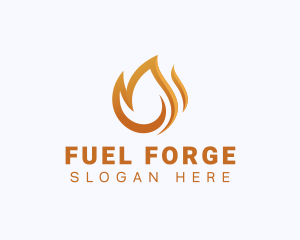 Fire Fuel Flame logo design