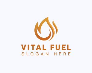 Fire Fuel Flame logo design