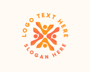 Cooperative - People Group Organization logo design