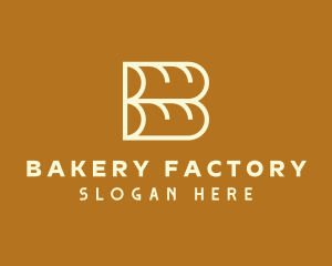 Baguette Bread Loaf logo design