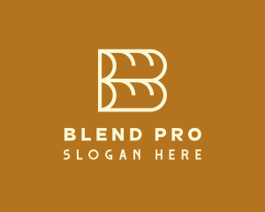 Baguette Bread Loaf logo design