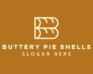 Baguette Bread Loaf logo design