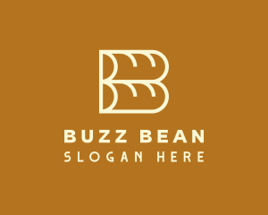 Baguette Bread Loaf logo design