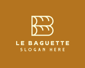Baguette Bread Loaf logo