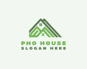 Real Estate Roofer logo design