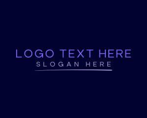 Purple Neon Wordmark logo