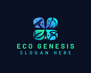 Eco Cleaning Tools logo design