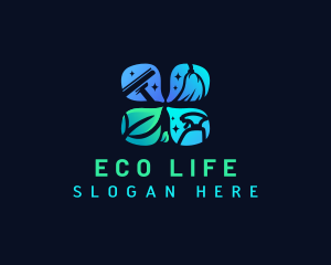 Eco Cleaning Tools logo design