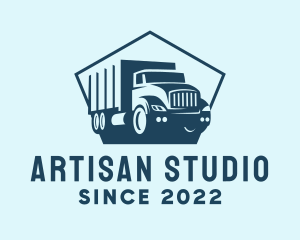 Cargo Transportation Truck logo design