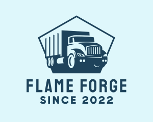 Cargo Transportation Truck logo design