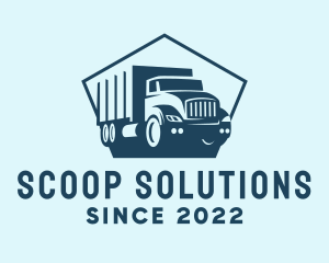 Cargo Transportation Truck logo design