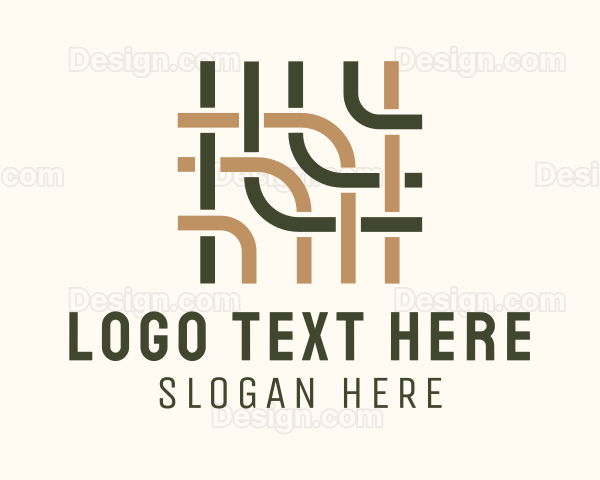 Traditional Weaving Pattern Logo
