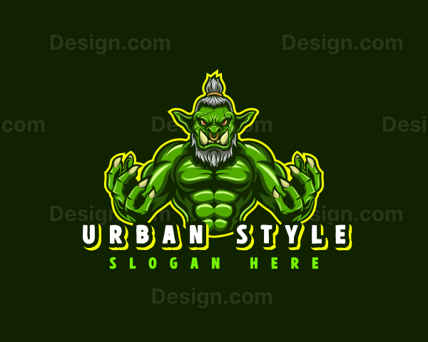 Mythical Monster Ogre Logo