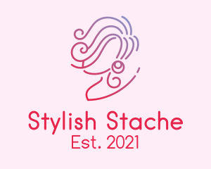 Minimalist Stylish Lady  logo design