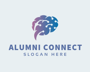 Brain Circuit Connection logo design