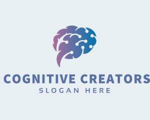 Brain Circuit Connection logo design