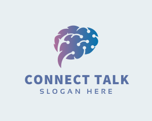 Brain Circuit Connection logo design