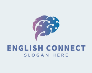 Brain Circuit Connection logo design