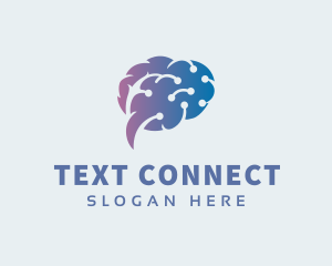 Brain Circuit Connection logo design