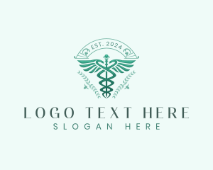 Elegant Health Caduceus logo