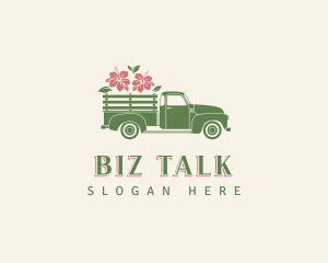 Pickup Truck Agriculture Logo