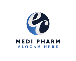Pharmaceutic Monogram Letter EC logo
