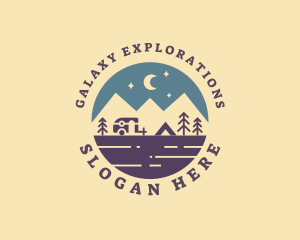 Outdoor Mountain Camping logo design