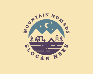 Outdoor Mountain Camping logo design