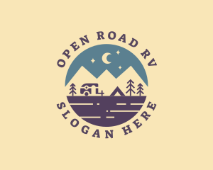 Outdoor Mountain Camping logo design