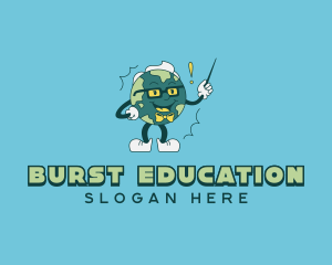 Educational Earth Teacher logo design