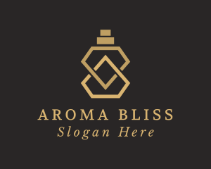 Elegant Fragrance Bottle  logo design