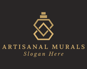 Elegant Fragrance Bottle  logo design