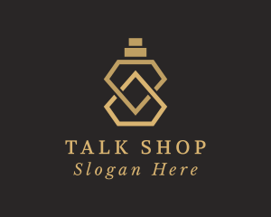 Elegant Fragrance Bottle  logo design