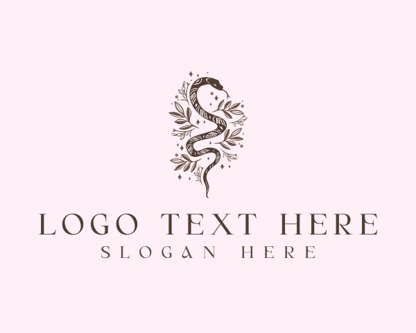 Floral Cosmic Snake logo