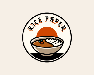 Japanese Curry Restaurant logo design