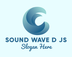 3D Wave Beach Resort  logo design