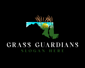 American Grass Maryland logo design