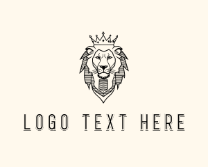 Noble King Lion Crown logo