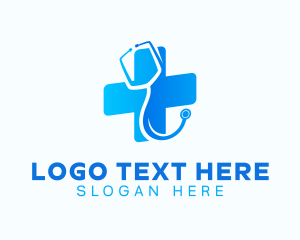 Medical Stethoscope Pharmacy Logo