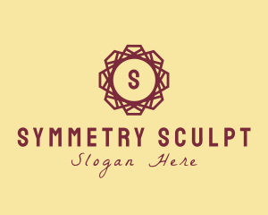 Geometric Floral Polygon logo design