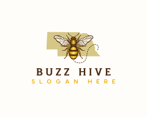 Nebraska Honeybee Apiary logo design