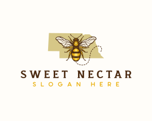 Nebraska Honeybee Apiary logo design