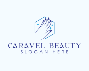 Hand Nail Beauty logo design